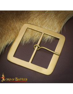 Fivela medieval em latão para cinturão (7 cm)