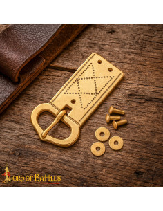 Fivela geométrica Baixa Idade Média, séculos XIV-XV