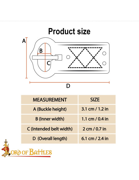 Fivela geométrica Baixa Idade Média,...