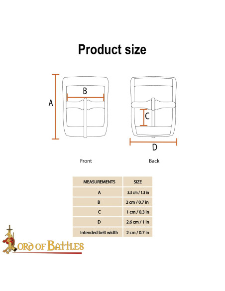 Fivela medieval pequena em latão...