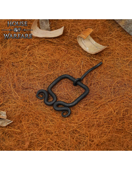 Fivela medieval rústica forjada...