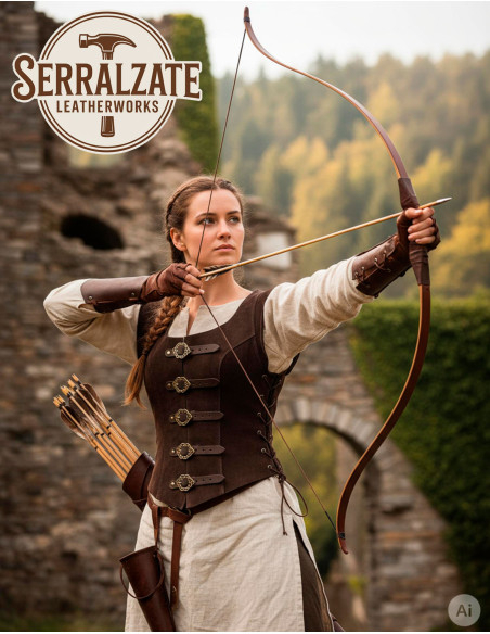 Justillo curto de couro Julienne,...