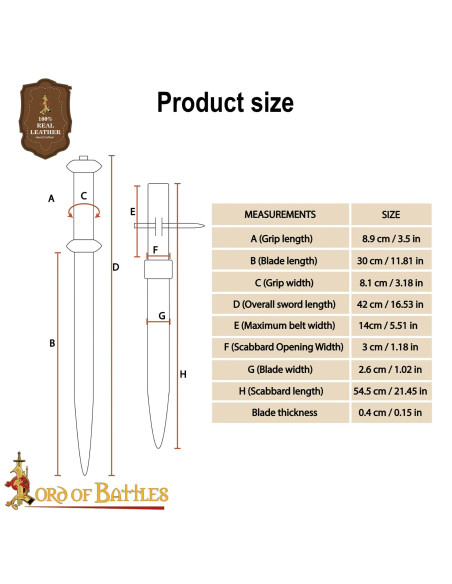 Rondel medieval: empunhadura em...