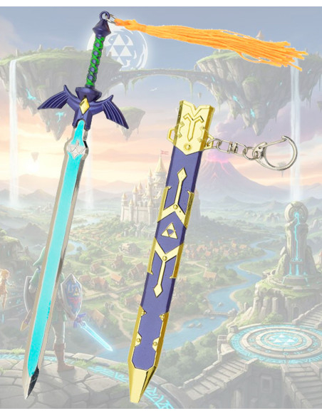 Chaveiro mini espada azul Master de...