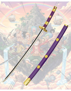 Mini katana com suporte Enma de Zoro, One Piece