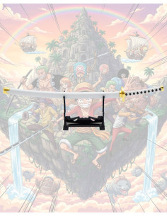 Mini katana com suporte Wado Ichimonji de Zoro, One Piece 2