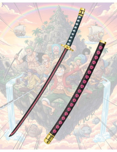 Mini katana com suporte Shushui de Zoro, One Piece