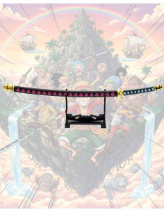 Mini katana com suporte Shushui de Zoro, One Piece 2