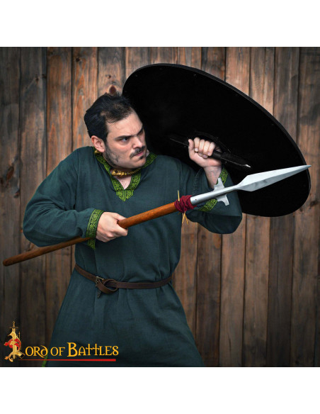 Escudo vikingue de combate em madeira...