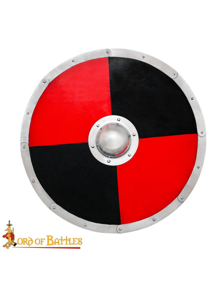 Escudo vikingue de combate em madeira...