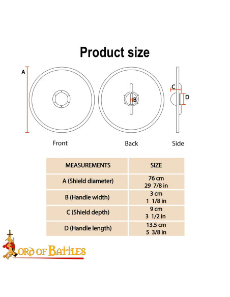 Escudo Funcional Guerreiro Viking em...