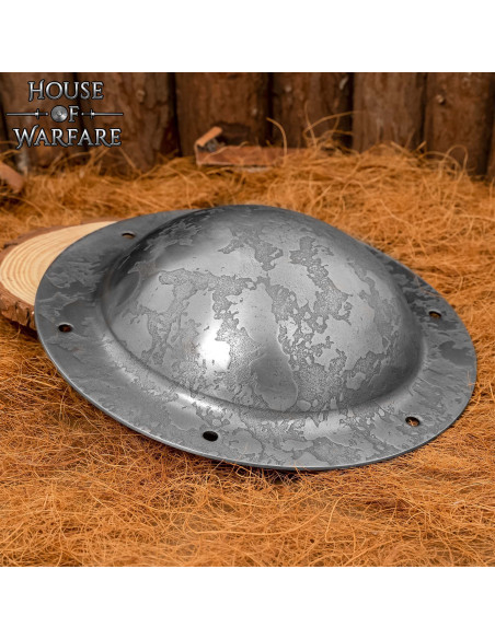 Umbo redondo em aço forjado à mão...