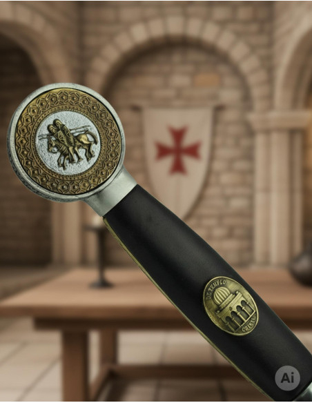 Espada Templária decorada