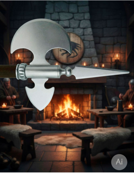 Machado medieval rústico, 61 cms.