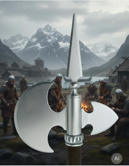 Machado medieval rústico, 61 cms.