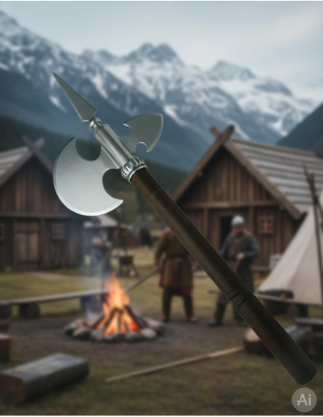 Machado medieval rústico, 61 cms.