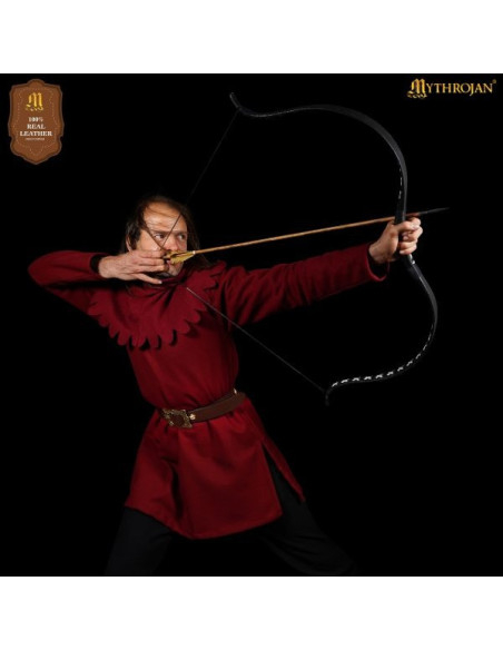 Cinto medieval renascentista em couro...