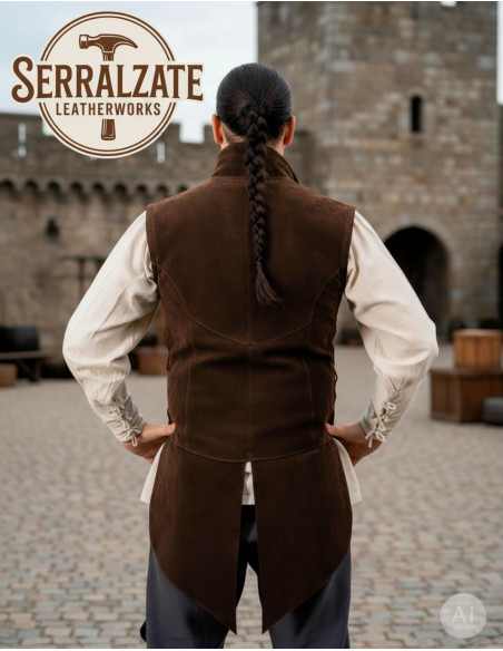 Colete medieval ajustável Arturo em...