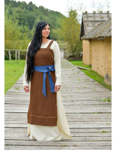 Cinto vikingue de lã azul para eventos de recreação. 2