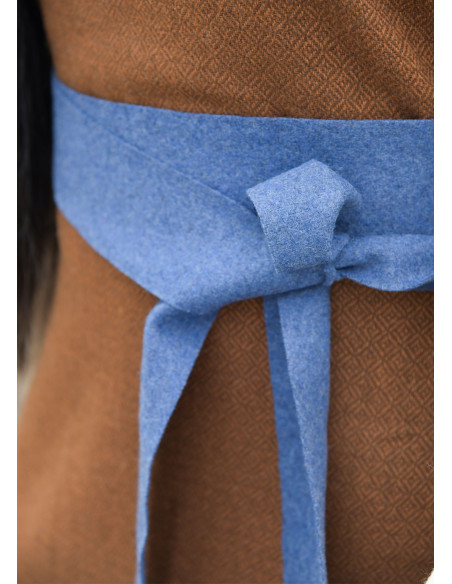 Cinto vikingue de lã azul para...