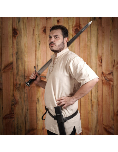 Cinto Tahalì em couro para espadas,...