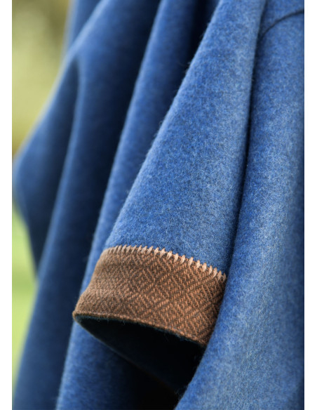 Vestido Viking Lykka Lã Azul Marrom...