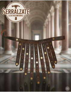 Cinturão legionário romano de couro, marrom escuro 2