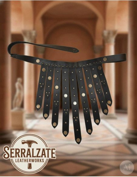 Cinto legionário romano de couro, preto