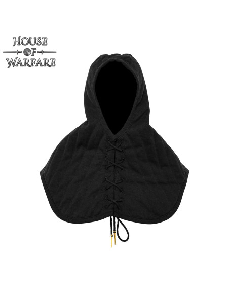 Gugel medieval acolchoado em algodão,...