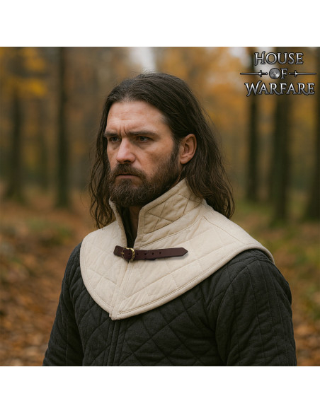 Gorjal medieval acolchoado com...