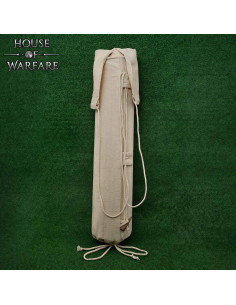 Alcance medieval artesanal de lona natural para arqueiro