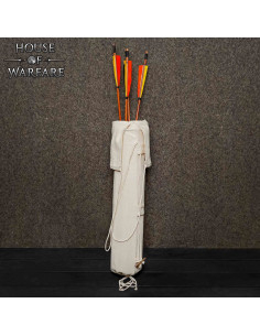 Alcance medieval artesanal de lona natural para arqueiro 2