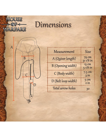 Alcance medieval artesanal de lona...