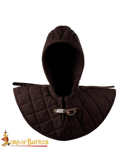 Gugel medieval acolchoado em algodão,...