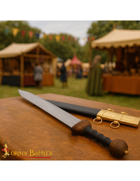 Gladius Romana decorativa detalhes em...