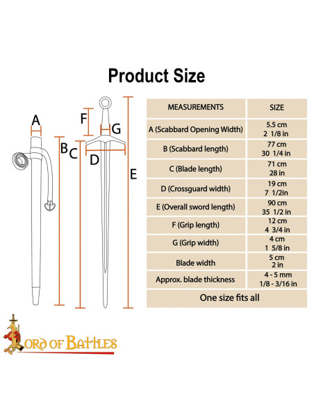 Espada medieval Oakeshott Século XVI...