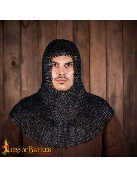 Carrasco de malha de aço escurecido,...