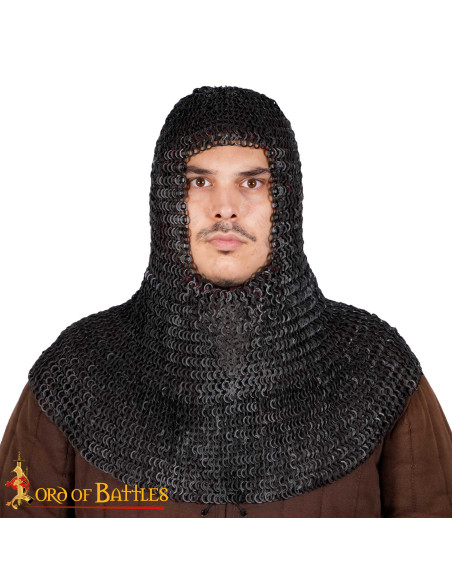 Carrasco de malha de aço escurecido,...