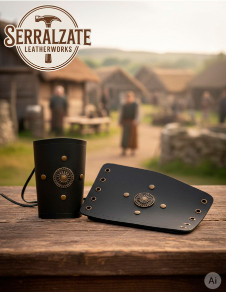 Pulseiras celtas roda de couro...