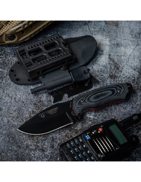 Faca Cudeman com cabo preto MoVa