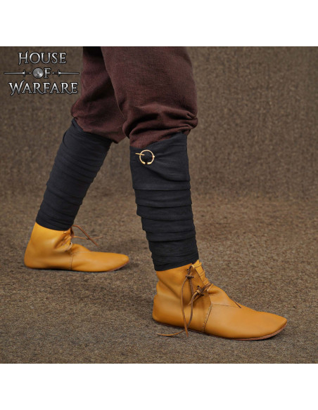 Winingas medievais em algodão preto,...