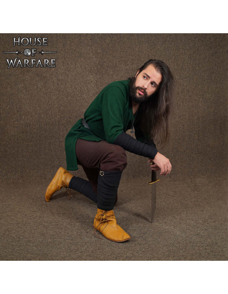 Winingas medievais em algodão preto,...