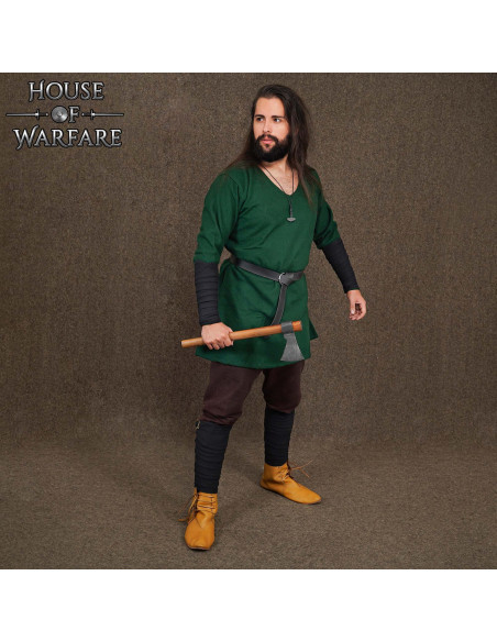 Winingas medievais em algodão preto,...