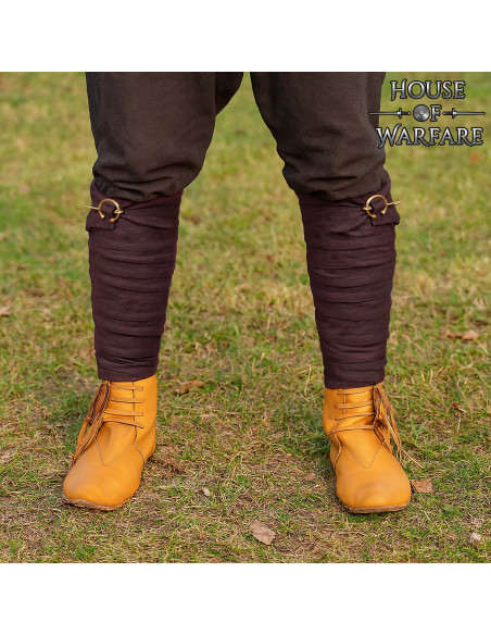 Winingas medievais em algodão marrom,...