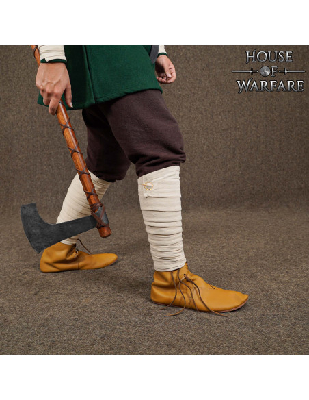 Winingas medievais em algodão branco...