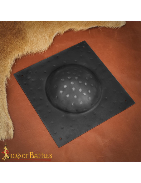 Umbo quadrado em aço escurecido para...