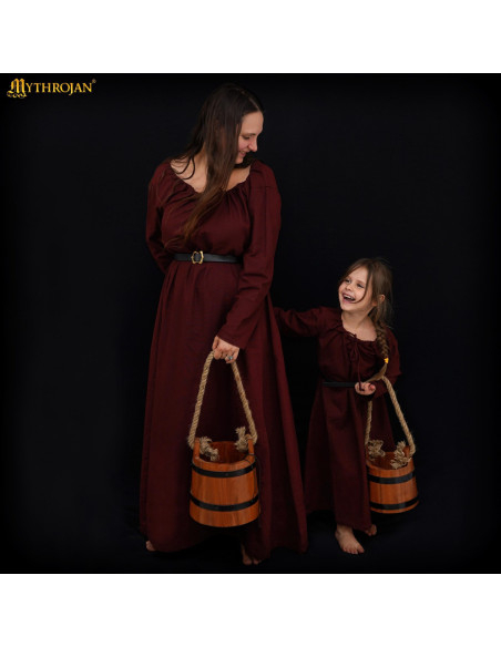 Vestido medieval para menina modelo...