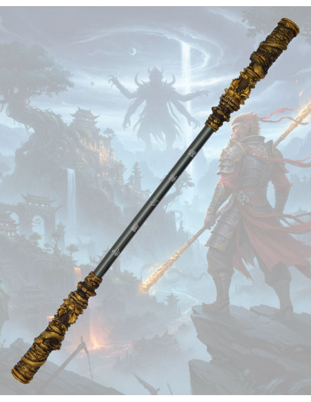 Cajado ornamental de Sun Wukong,...
