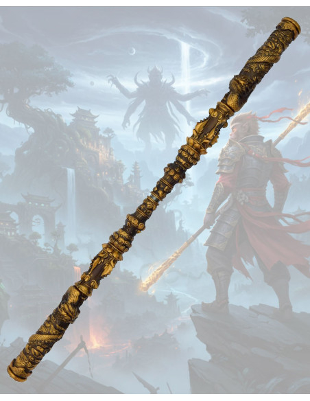 Cajado ornamental de Sun Wukong,...