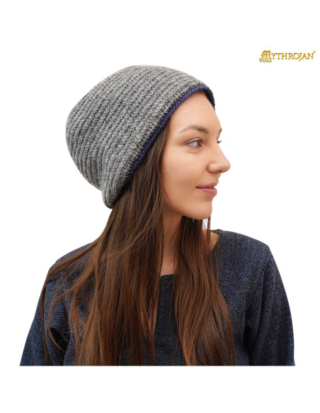 Gorro medieval nórdico em lã modelo...